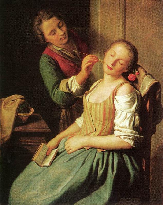 Pietro Antonio Rotari Sleeping Girl Germany oil painting art
